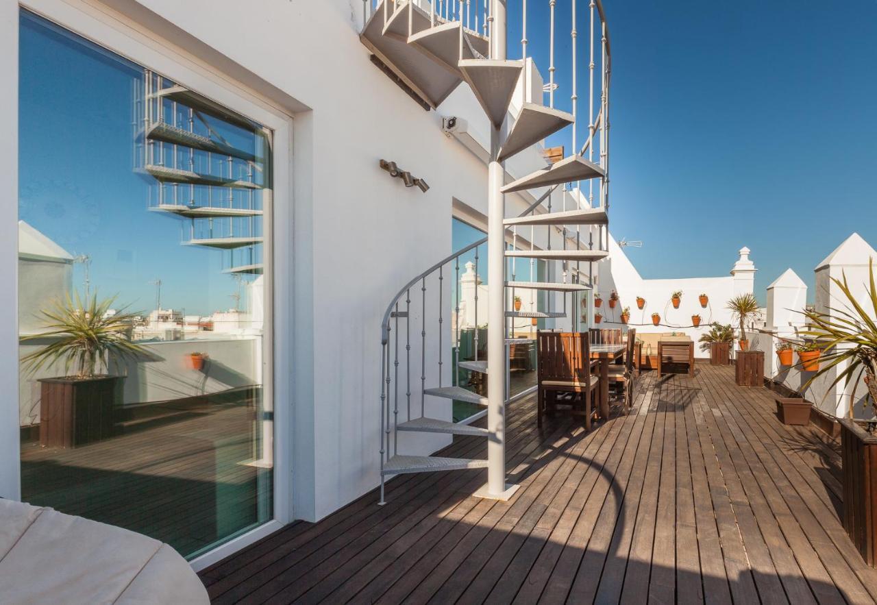 Appartamento ***** Attic With Impressive Views And Jacuzzi Cadice Esterno foto